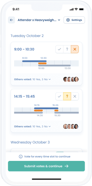 Availability Poll mobile image
