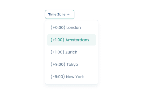 Time zone support