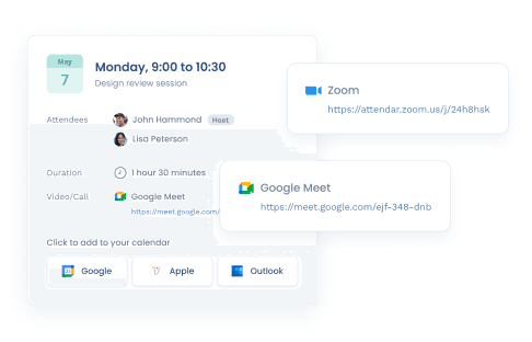 Zoom & Google Meet integration