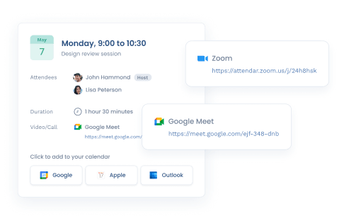 Zoom & Google Meet integration