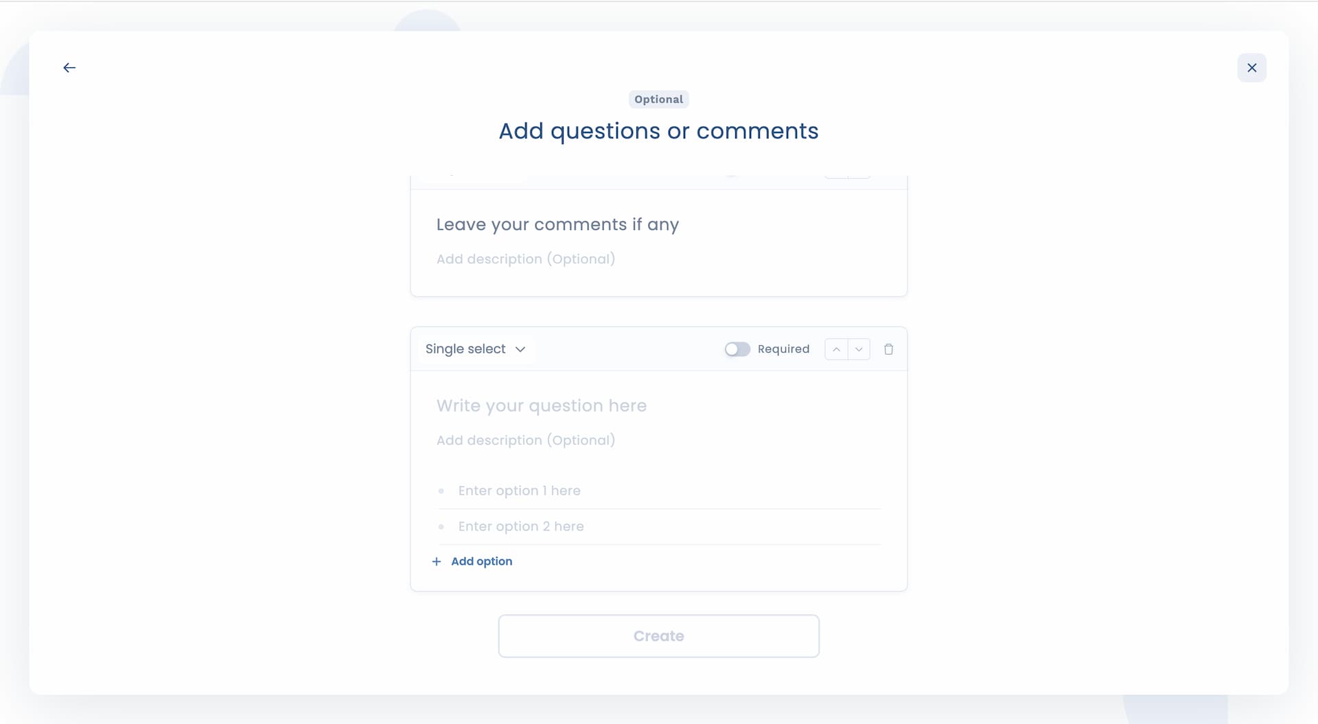 Attendar availability poll with a single-select custom question added