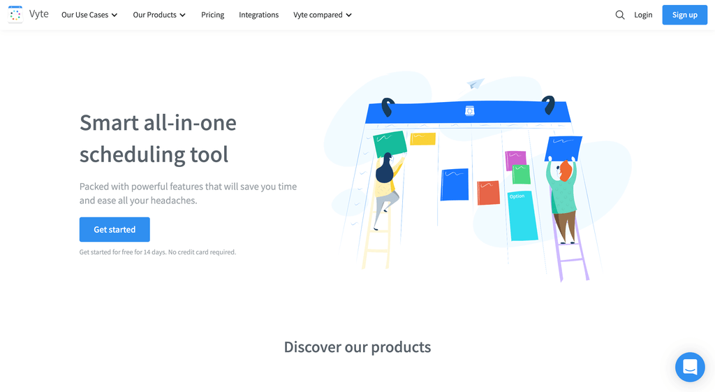 Vyte homepage