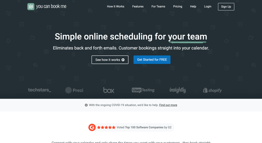 YouCanBook.Me homepage